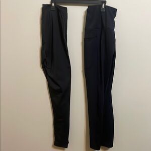 2 Pair Black Workout Leggings